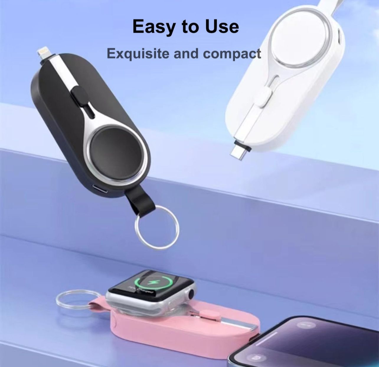 2-in-1 Emergency Keychain Power Bank